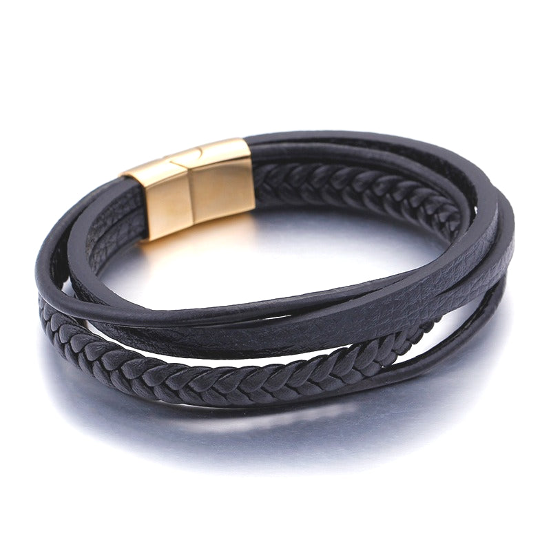 Planderful Everyday Genie Men Handwoven Leather Bracelet