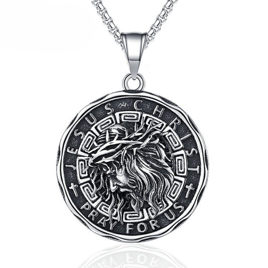 Steel Necklace - Statement Mens Hip Hop Pendant