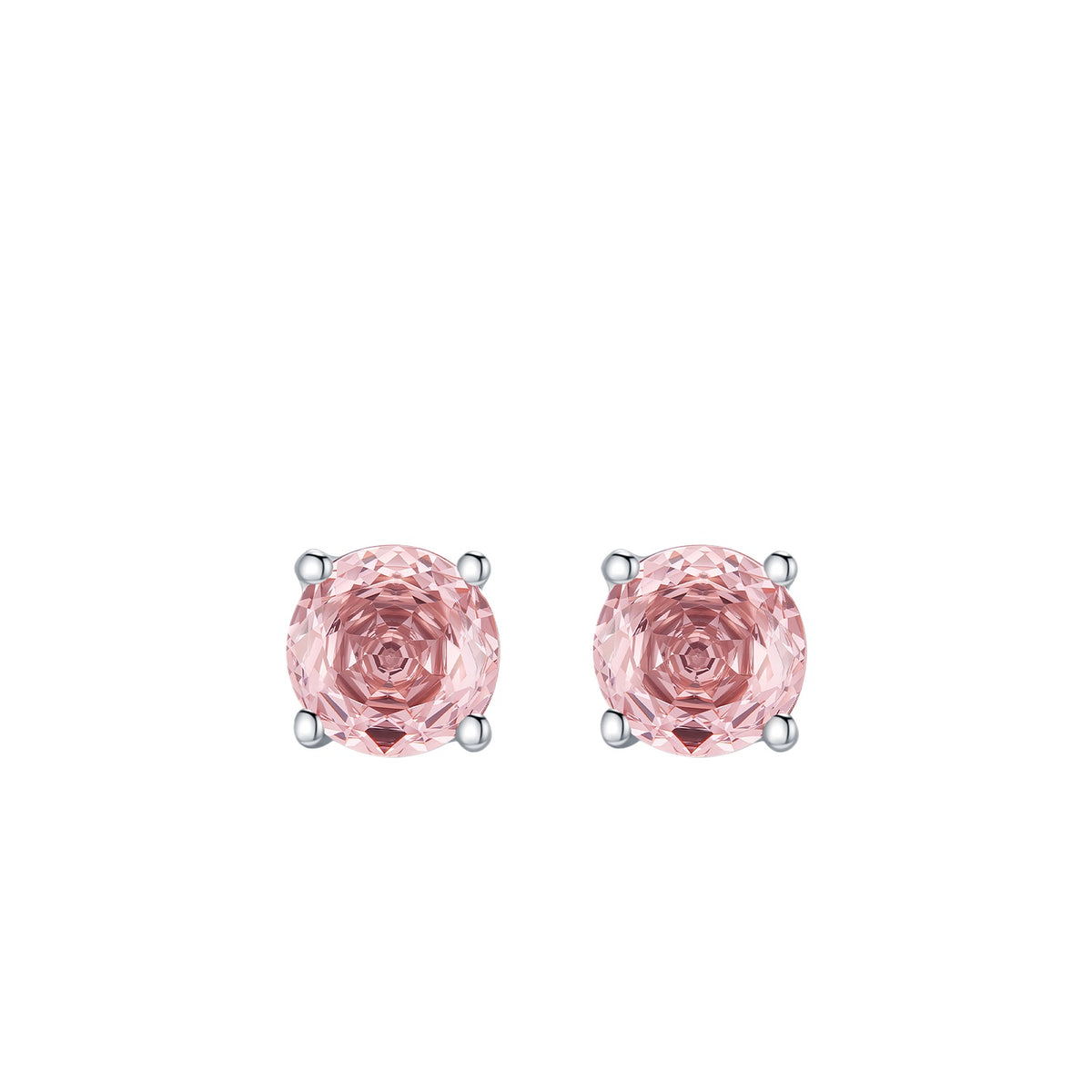 925 Sterling Silver Multicolor Rose-Cut Zircon Cartilage Stud