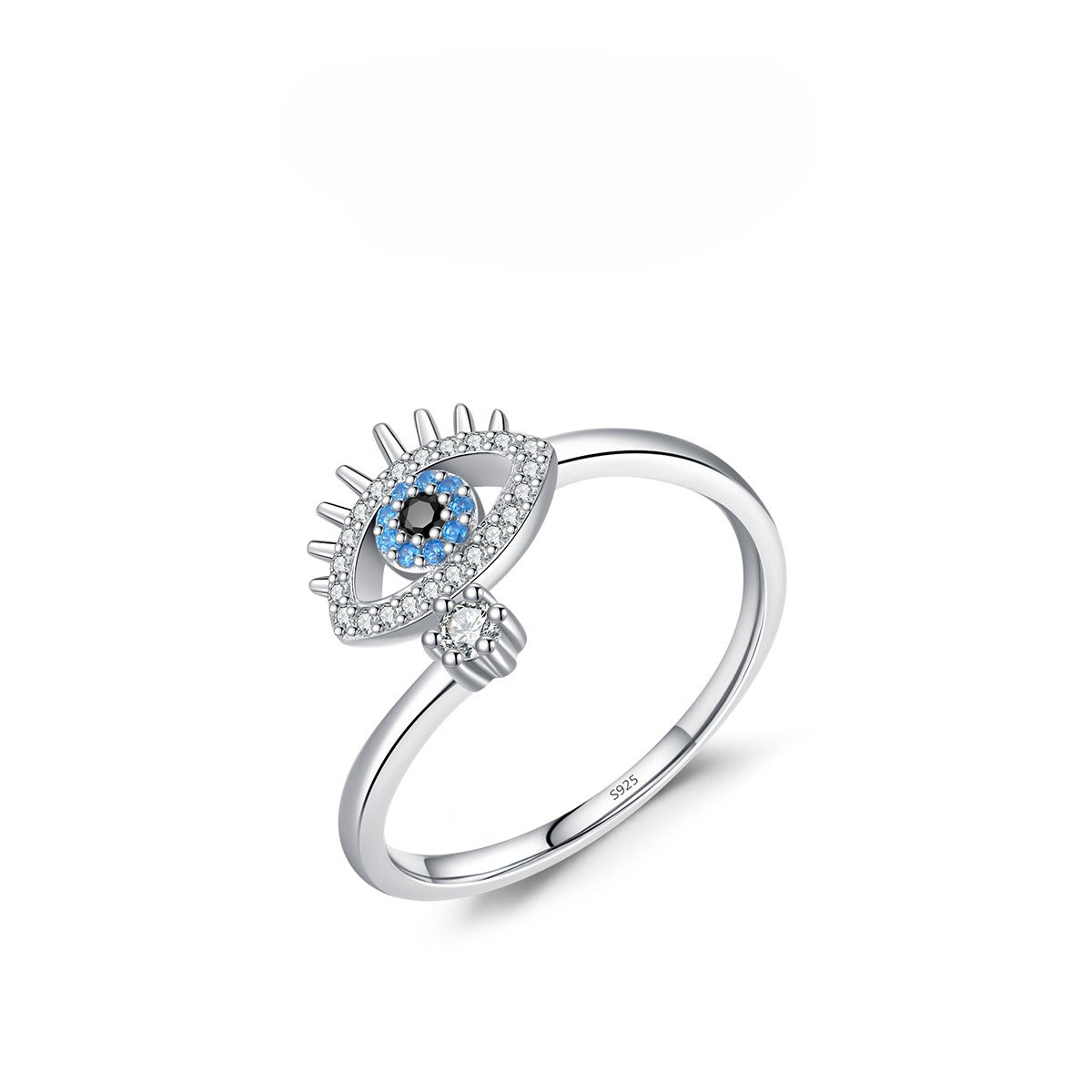 925 Sterling Silver Blue Eye Turquoise Ring