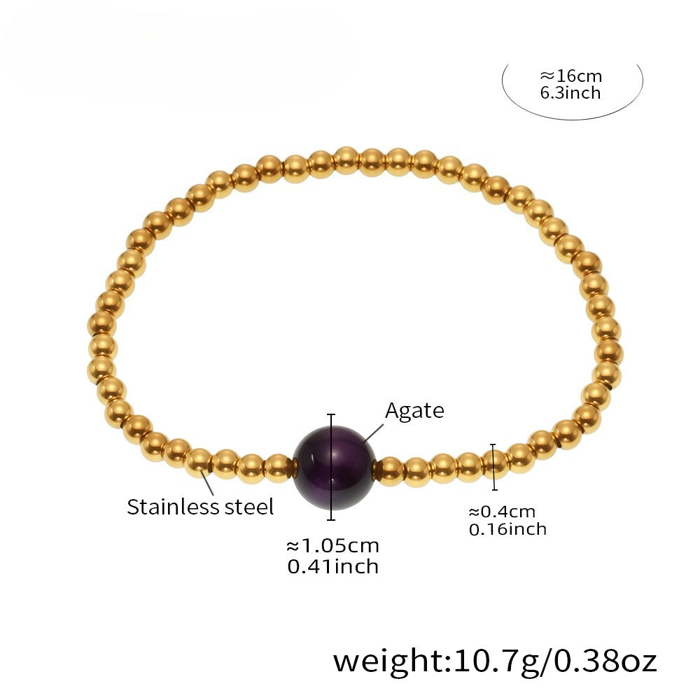 Planderful Beaded Cross Bracelet Women Luxe Waterproof