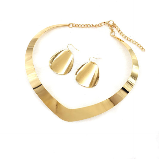 Planderful Savanna Rhythms Jewelry Set – Elegant Metal Heart Design