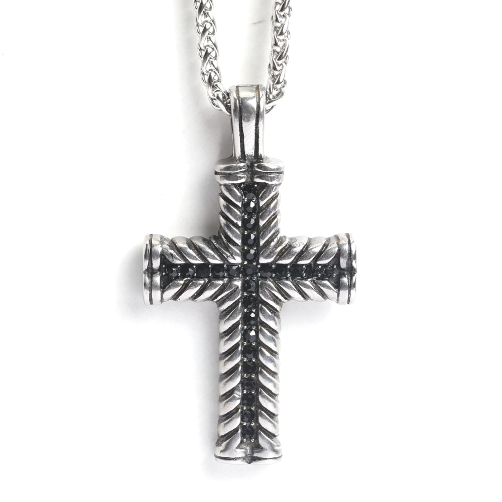 Steel Necklace – Statement Hip Hop Cross Pendant