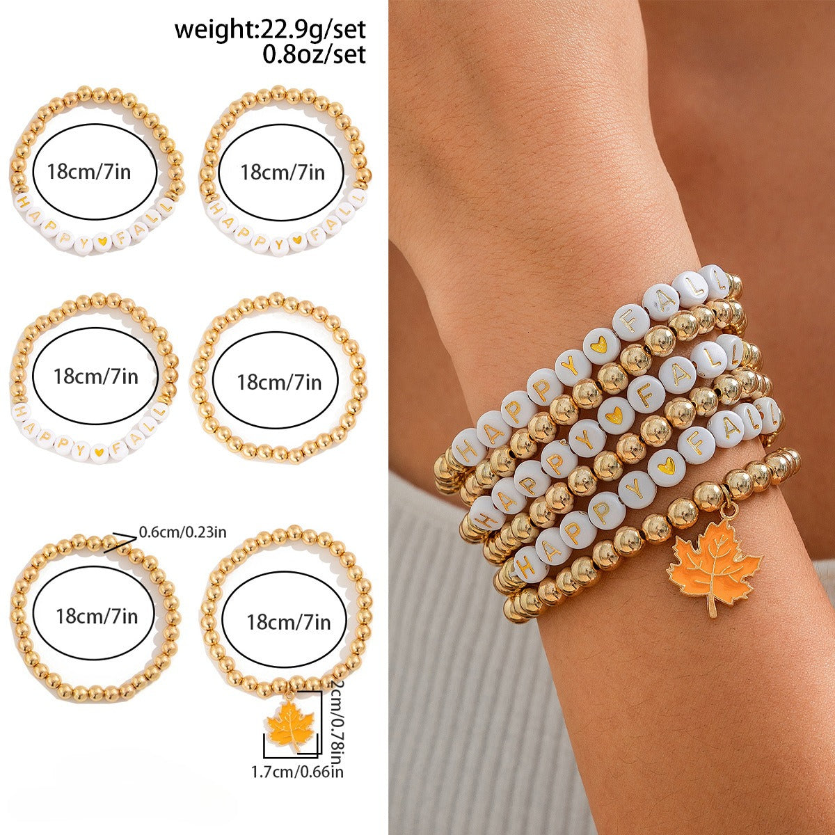 Planderful Thanksgiving Turkey Pendant Bracelet Personalized Letter Pumpkin Gift For Women