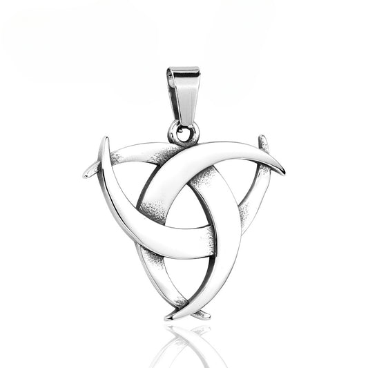 Personalized Men's Triangle Titanium Steel Pendant - Wholesale European and American Fashion Jewelry