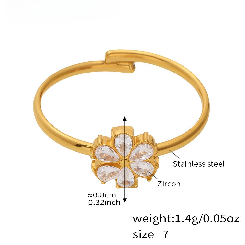 Planderful Zircon Ring Super Flash 5A For Trendsetters