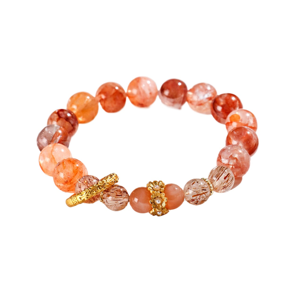 Planderful Fortune's Favor Bracelet – Elegant Black Gold Super Seven Design