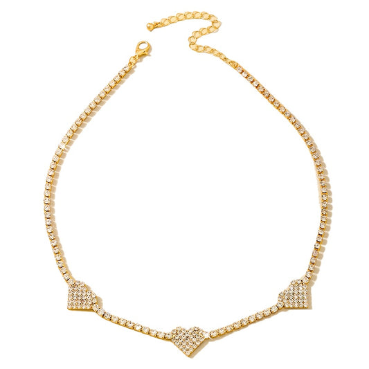 Planderful Vienna Verve Necklace – Elegant Metal Flash Zircon Design