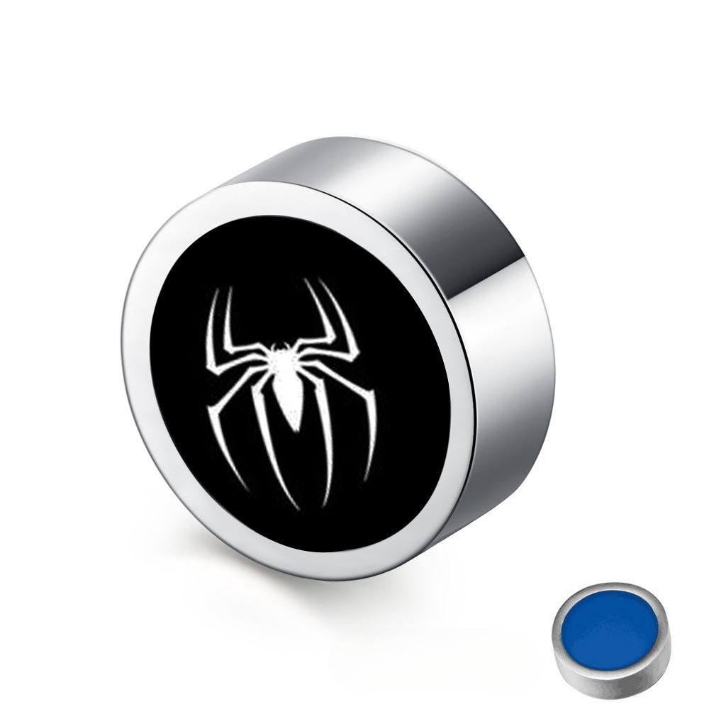 Titanium Steel Double-Sided Magnet Stud Earrings for Men