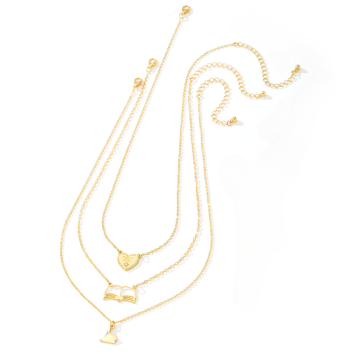 Planderful Vienna Verve Necklace Set – Exquisite Three-Dimensional Heart Design