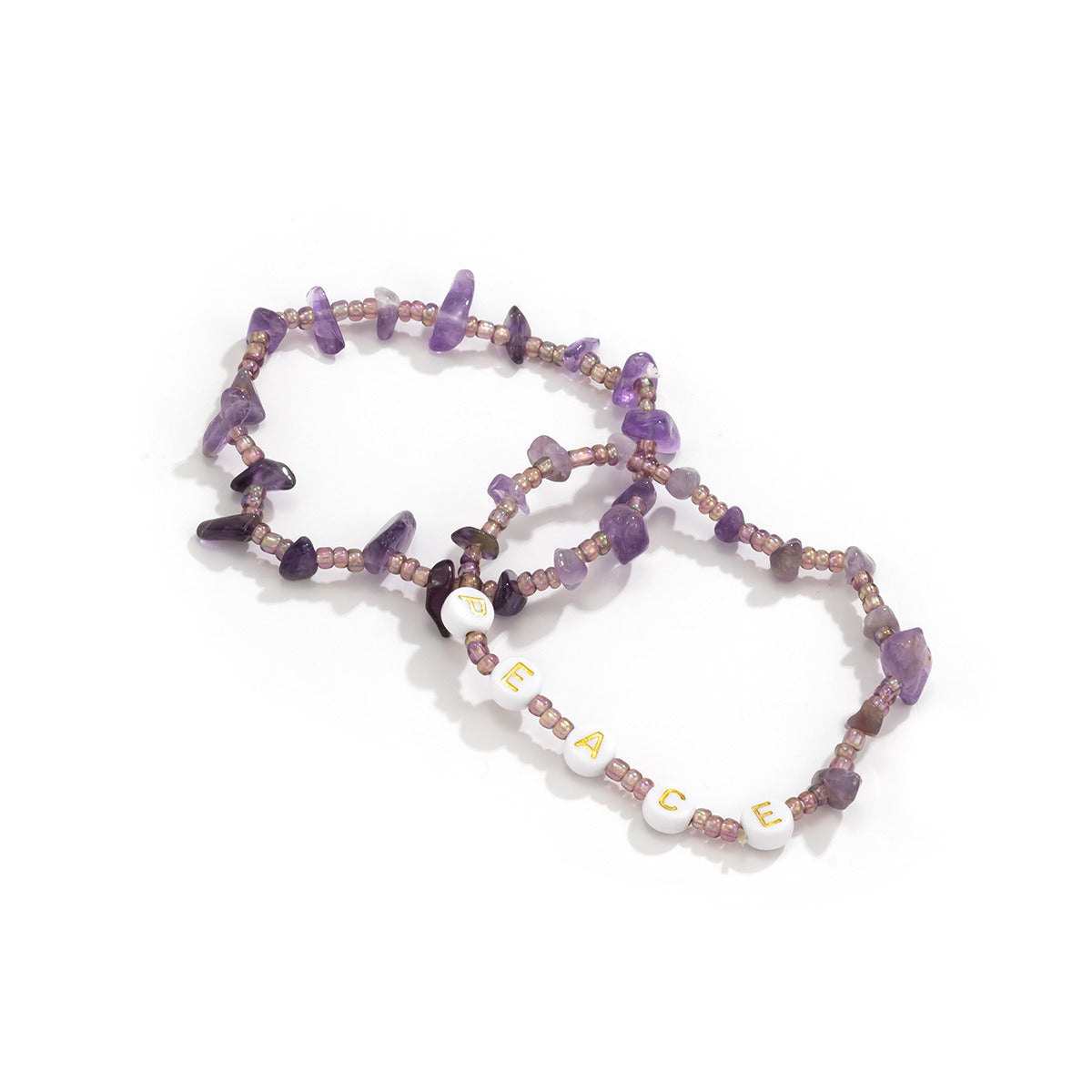 Planderful Vienna Verve Imitation Crystal Elastic Bracelet For Women Beaded National Style Statement Jewelry