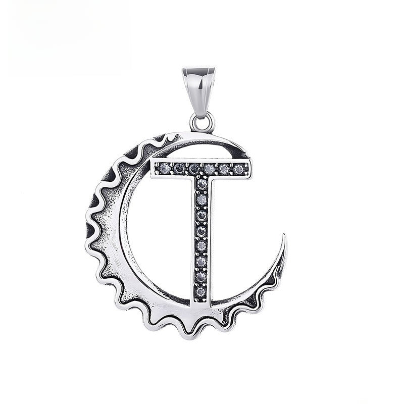 Letter Diy Stainless Steel Pendant Necklace