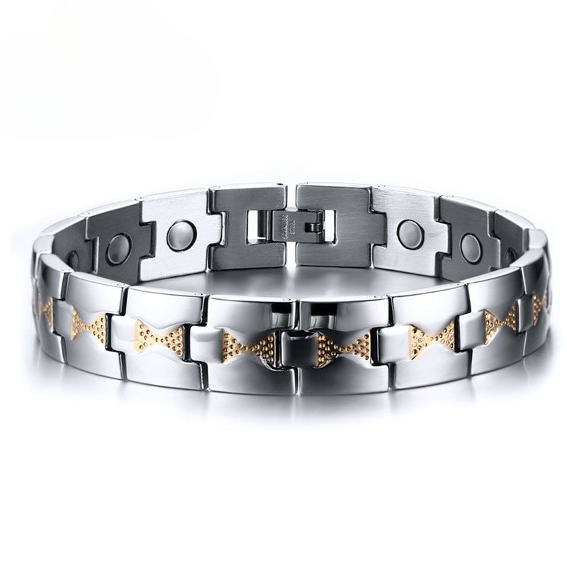 Simple Fashion Bracelet Jewelry Stainless Steel Magnet Bracelet