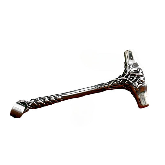 Retro Titanium Steel Hammer Pendant for Men - Fiano-Inspired Foreign Trade Film & TV Jewelry