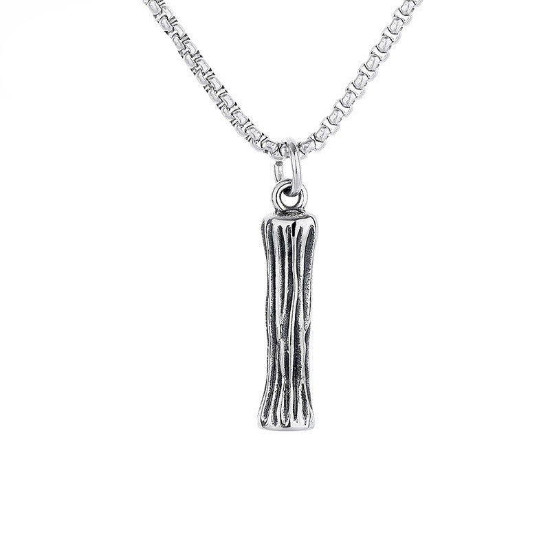 Stainless Steel Necklace – Minimalist 26 Letter Pendant