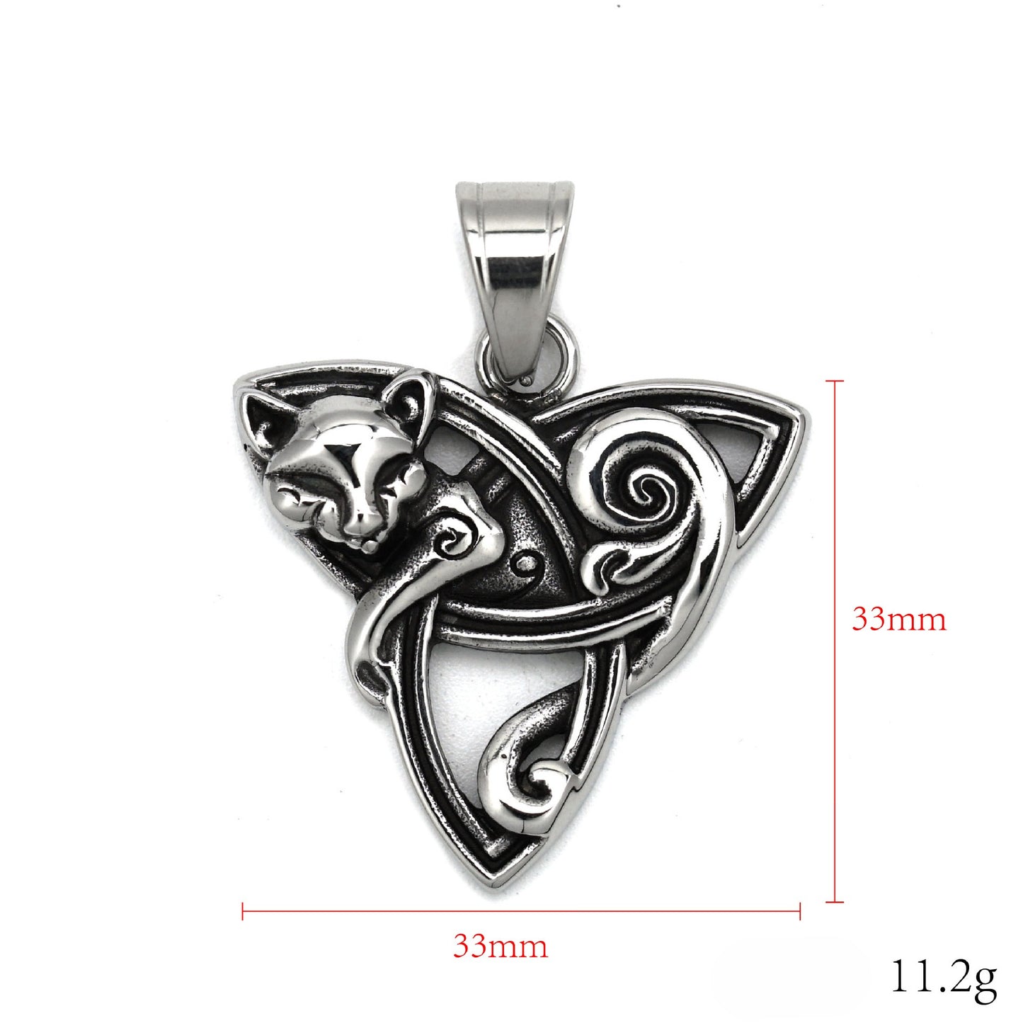 Steel Necklace – Elegant Egyptian Fox Pendant
