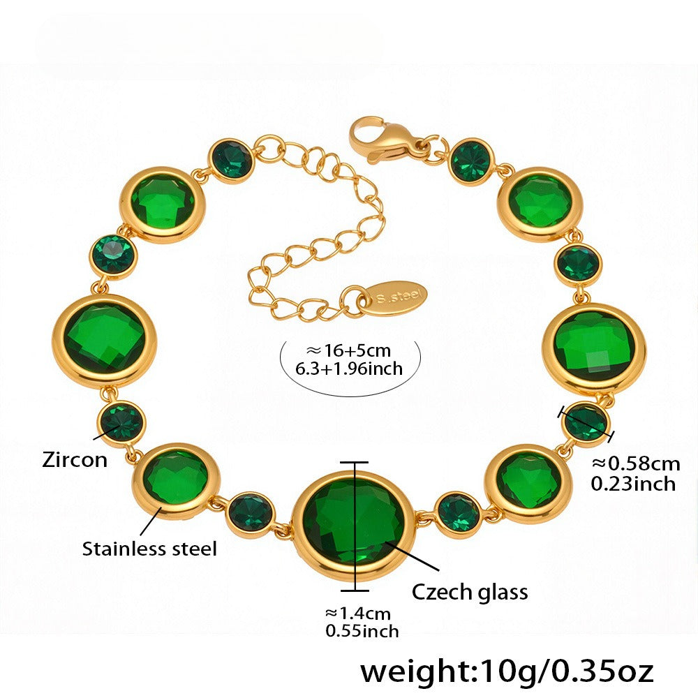 Planderful Czech Glass Bracelet Luxury Jewelry For Her