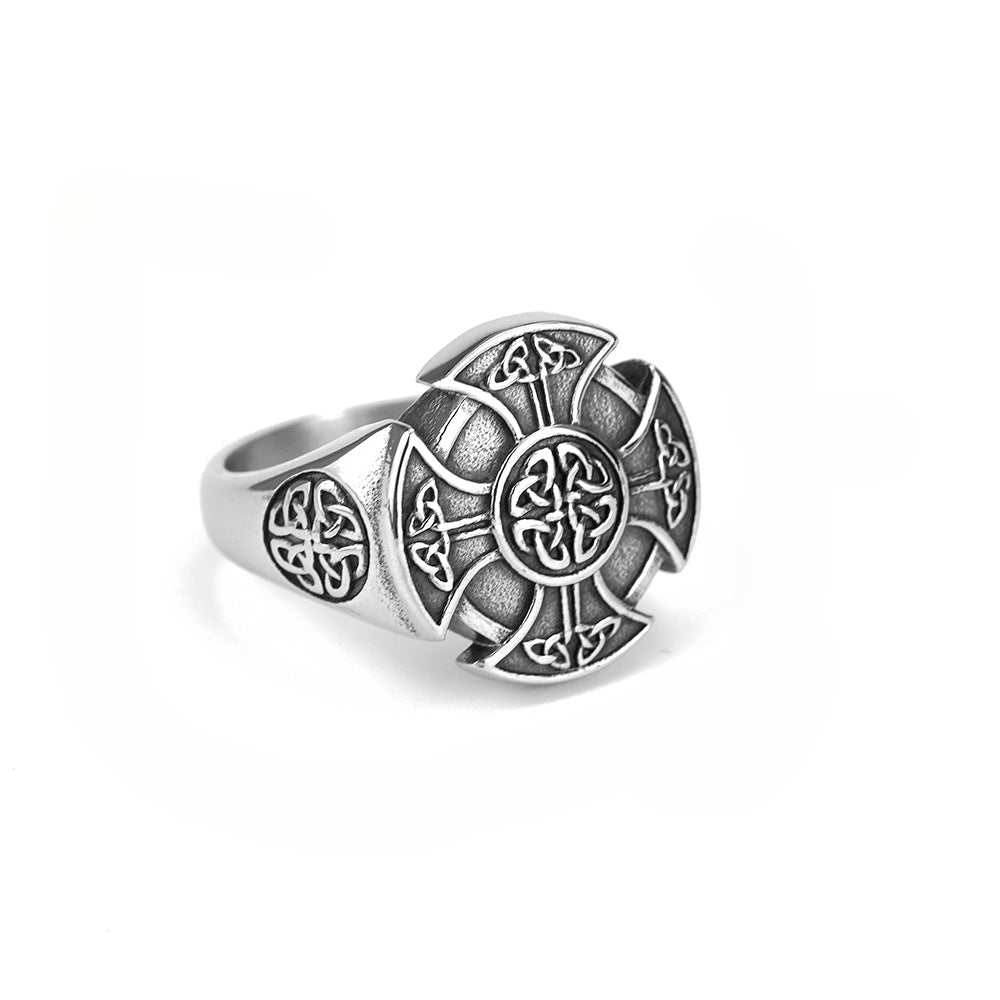 European And American Style Viking Celtic Knot Men's Ring