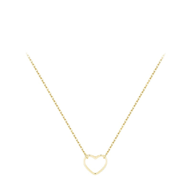 Sterling Silver Heart Necklace - Elegant and Timeless Jewelry Piece for Women