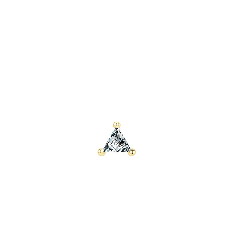 925 Sterling Silver Petite Zircon Earrings