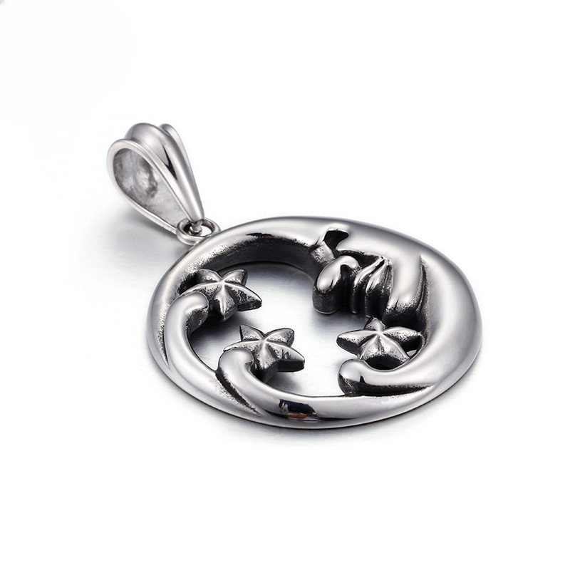 Stylish Starry Night Titanium Steel Pendant for Men