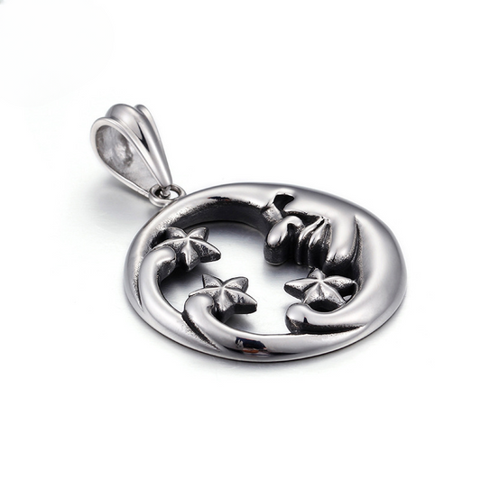 Stylish Starry Night Titanium Steel Pendant for Men