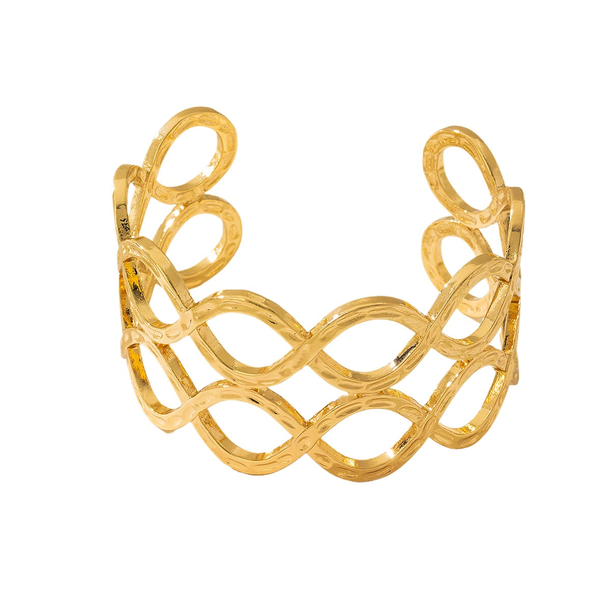 Planderful Vienna Verve Bracelet – Exaggerated Metal Texture Design