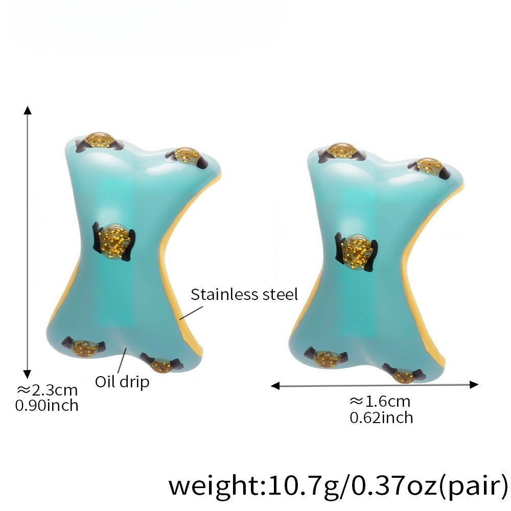 Planderful Stainless Steel Stud Earrings Fadeproof For Women