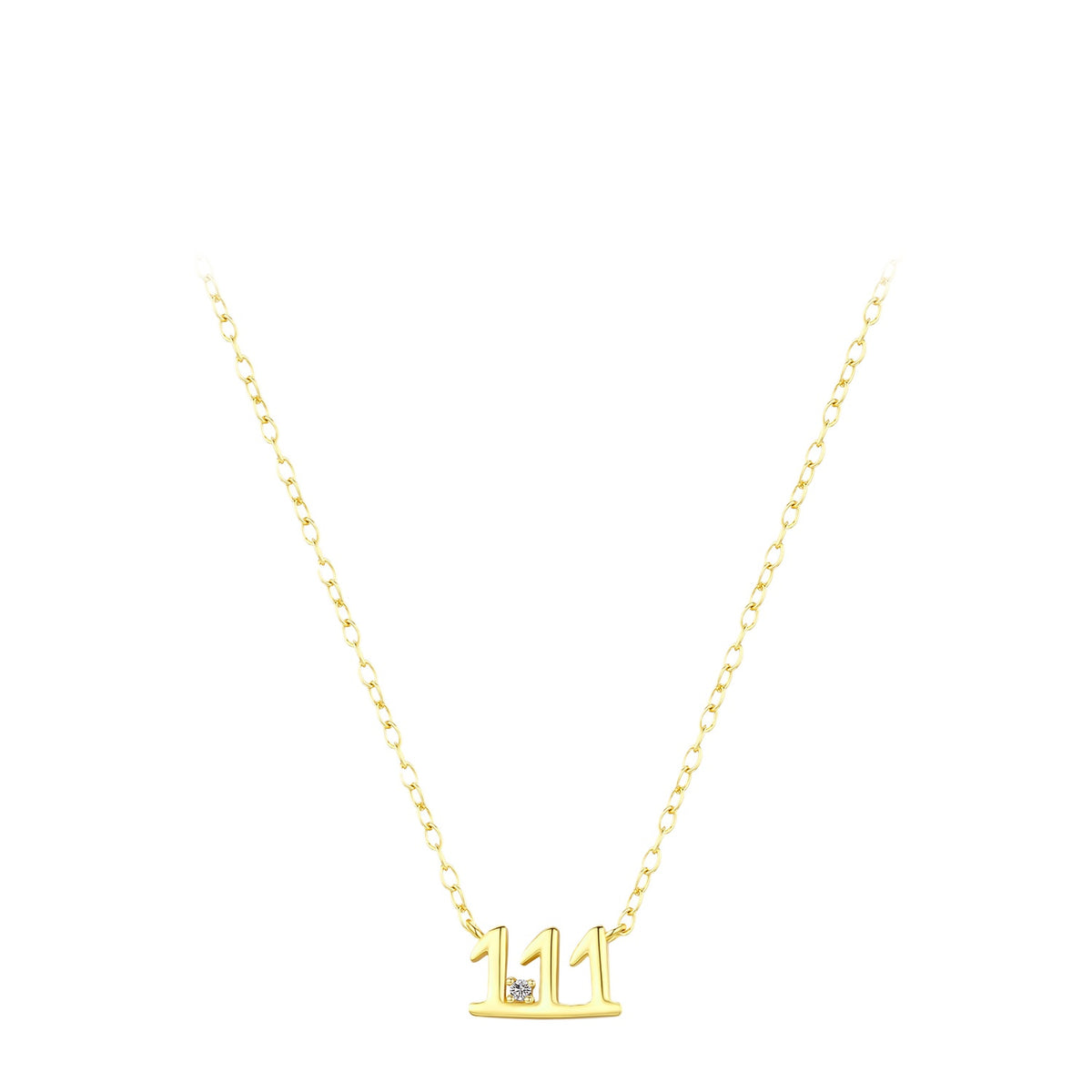 925 Sterling Silver Lucky Number Necklace