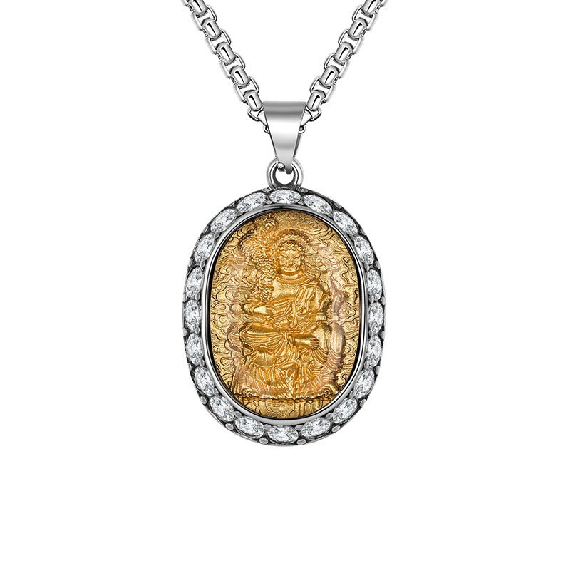 Zircon Necklace – Elegant Zodiac Saints Eight Patrons Pendant for Everyday Wear Planderful Collection