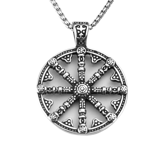 European and American Imitation Old Stainless Steel Necklace Pendant