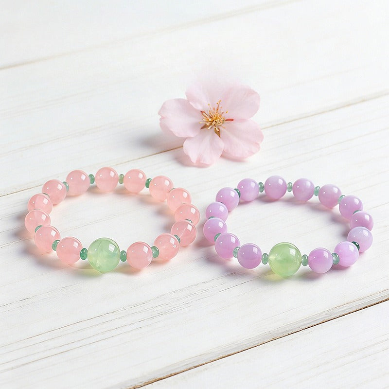 Rose Quartz Crystal Horse Bracelet