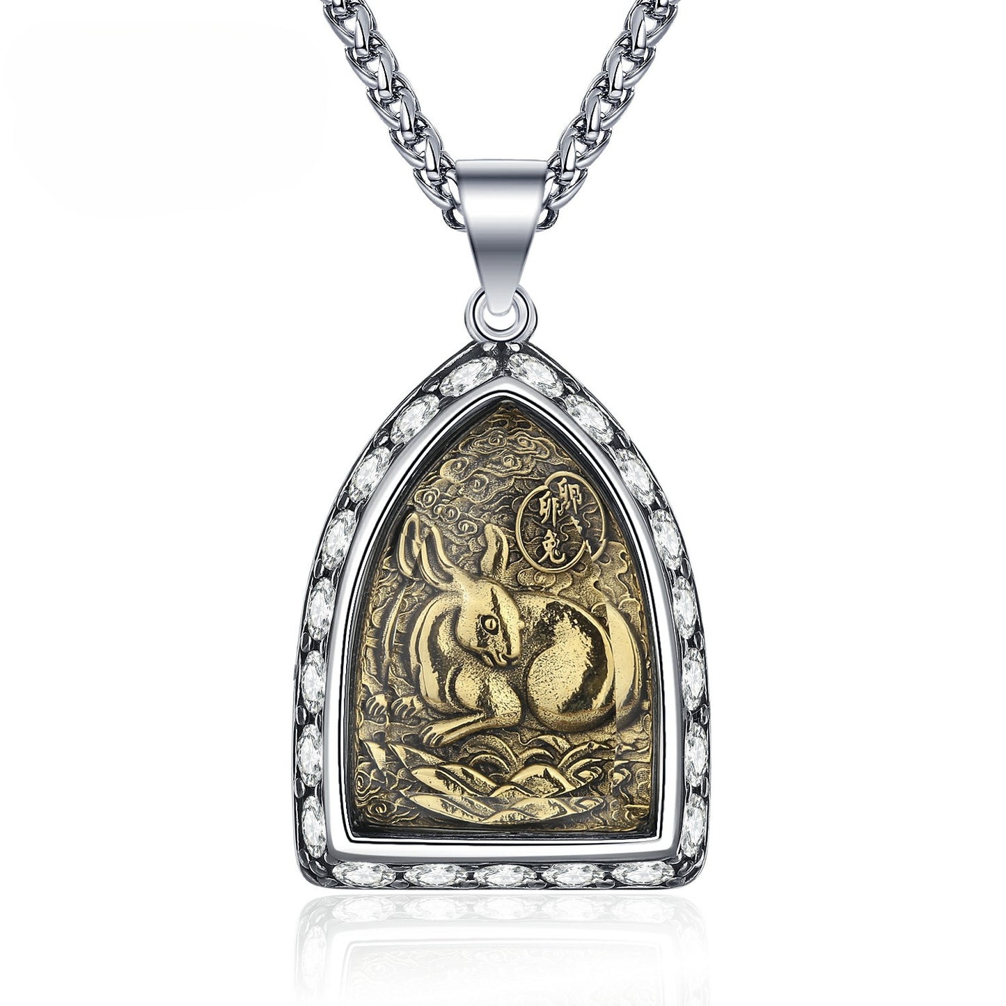 Steel Necklace – Luxury Zodiac Amulet Pendant