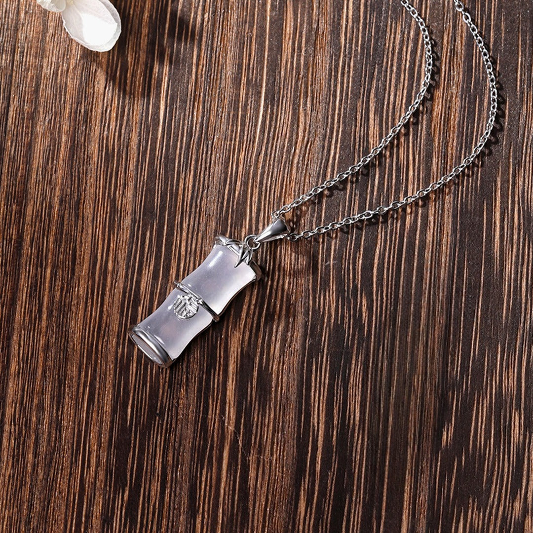 S925 Sterling Silver Bamboo Leaf Necklace
