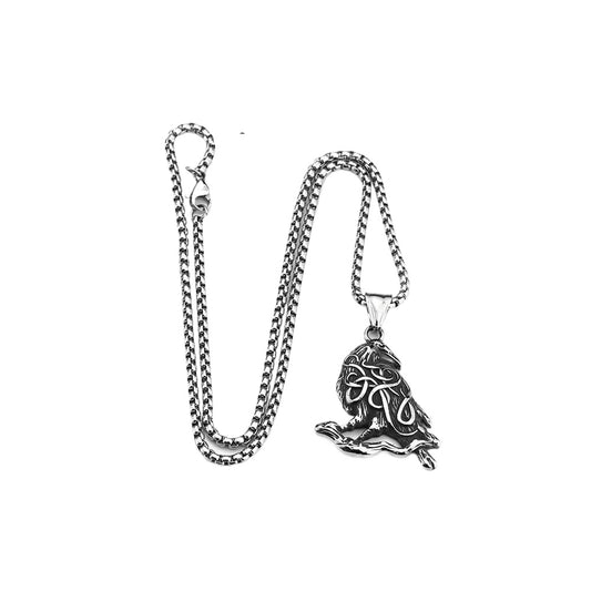 Nordic Viking Celtic Raven Pendant Stainless Steel Jewelry Wholesale for Men