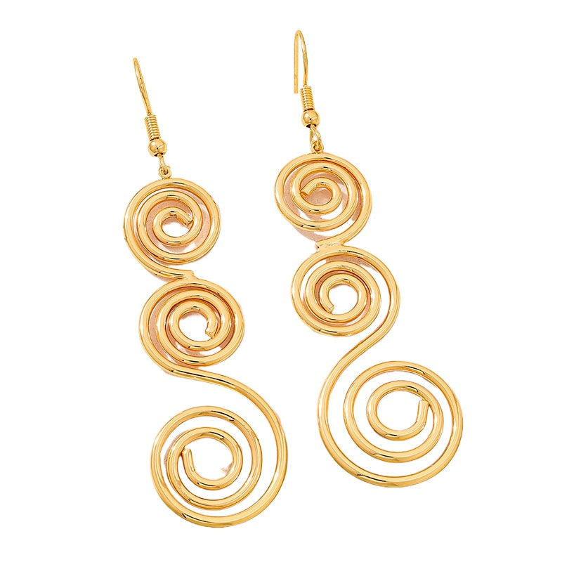 Planderful Vienna Verve Earrings – Elegant Metal Tassel Design