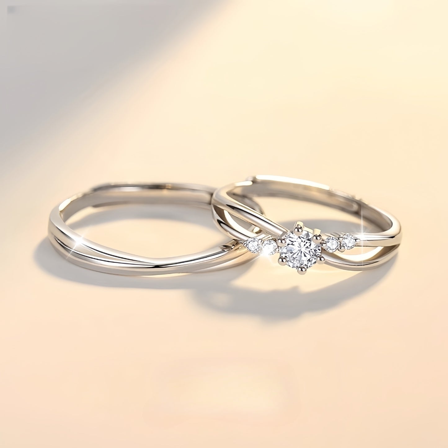 New 925 Sterling Silver Mobius Ring Women's Light Luxury Design