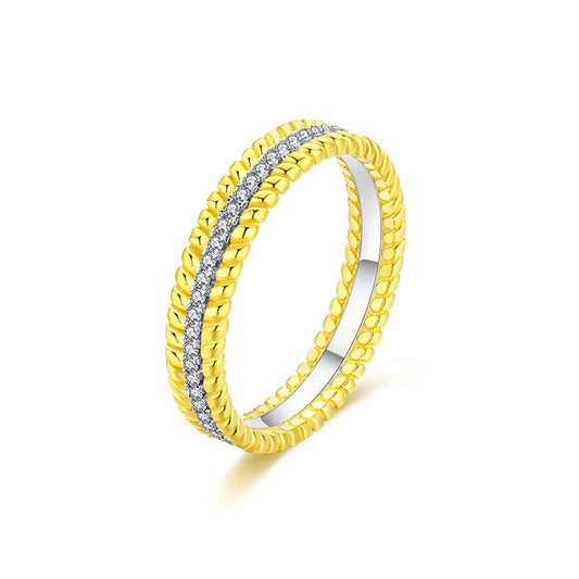 Everyday Genie Sterling Silver Ring with Zircon Gemstone