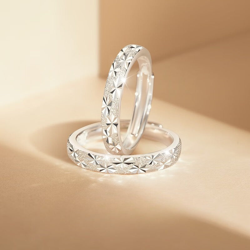S925 Sterling Silver Gypsy Couple Ring — Adjustable
