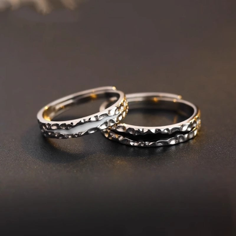925 Sterling Silver Morning Twilight Ring for Couples