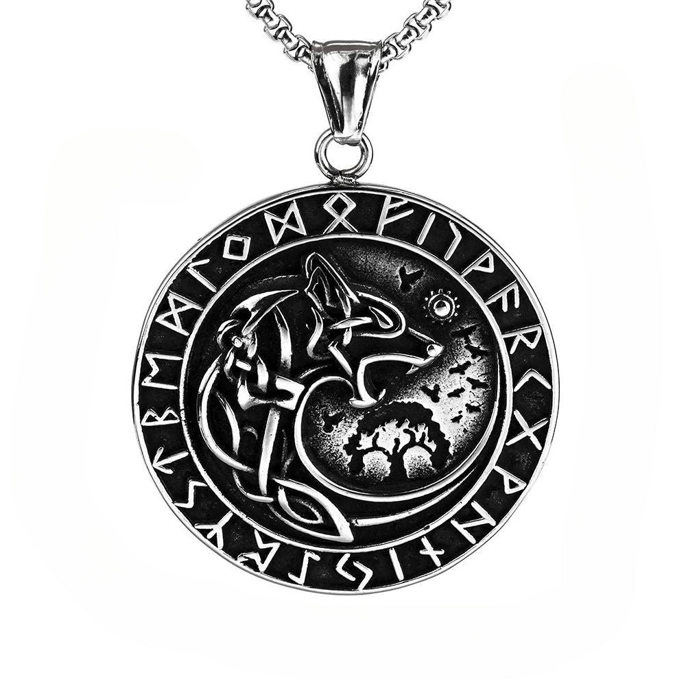 European and American Style Viking Celtic Wolf Pendant for Men