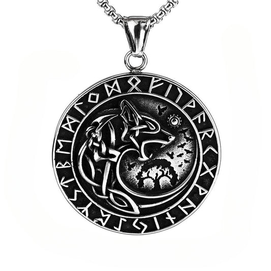 European and American Style Viking Celtic Wolf Pendant for Men