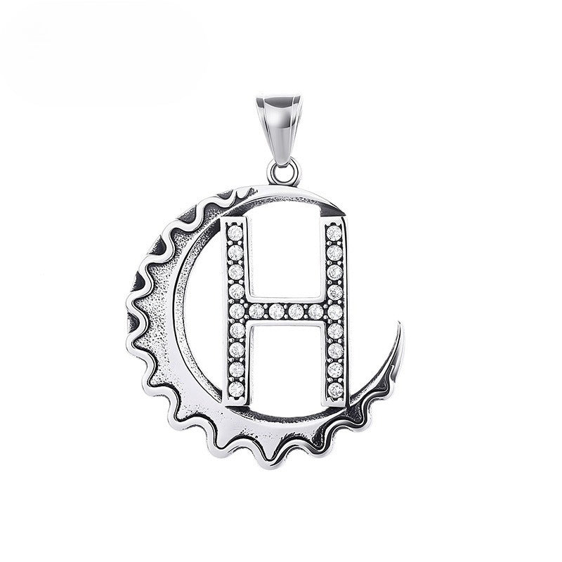 Letter Diy Stainless Steel Pendant Necklace