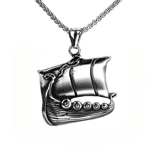 European And American Viking Pendant Sailboat Jewelry for Men