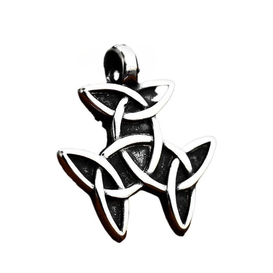 Viking Celtic Knot Titanium Steel Pendant for Men - Retro Simple Jewelry Wholesale