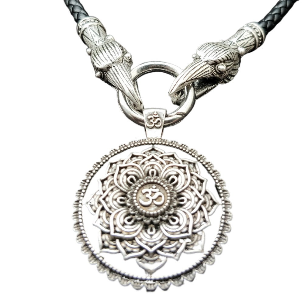 Mystical Mandala OM Necklace with Indian Mythology Inspiration