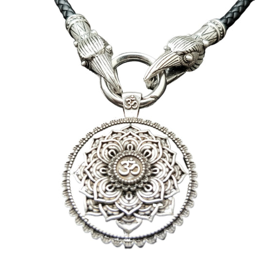 Mystical Mandala OM Necklace with Indian Mythology Inspiration