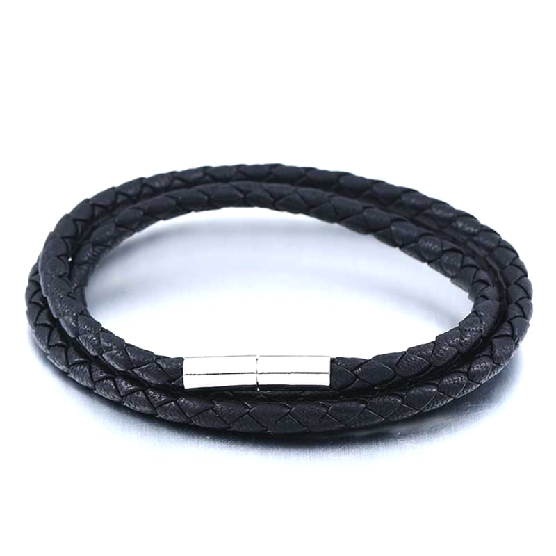 Version Of – Stainless Steel Buckle Leather Necklace – Unisex Leather Rope