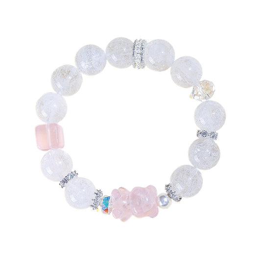 Planderful Fortune's Favor Bracelet – Elegant Pink Crystal Design