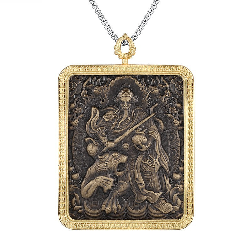 Titanium Steel Necklace – Statement Dragon Pendant
